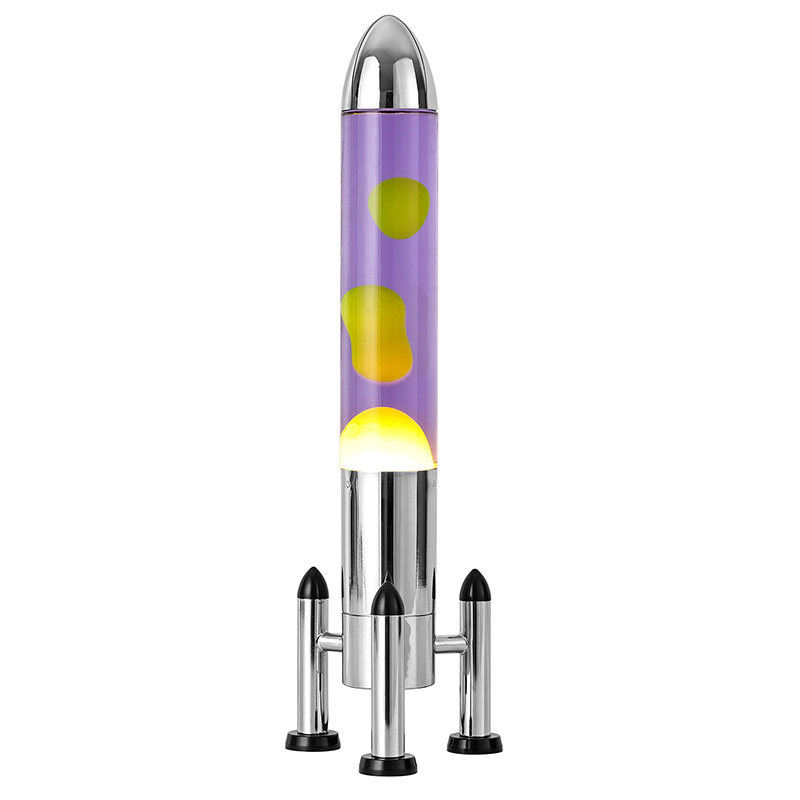 Зымыран көлеңкесі бар үлкен жарықдиодты лава шамы